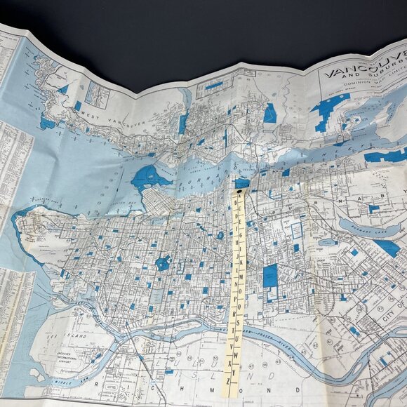 VTG Dominion Maps Dail Map Of The City Of Vancouver And Adjacent Municipalities - Picture 7 of 13
